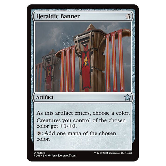 Heraldic Banner 0254 card from the Magic The Gathering set Foundations