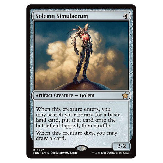 Solemn Simulacrum 0257 card from the Magic The Gathering set Foundations