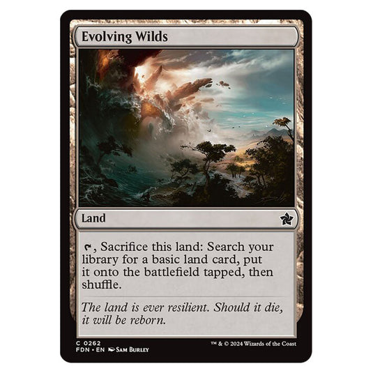 Evolving Wilds 0262 card from the Magic The Gathering set Foundations