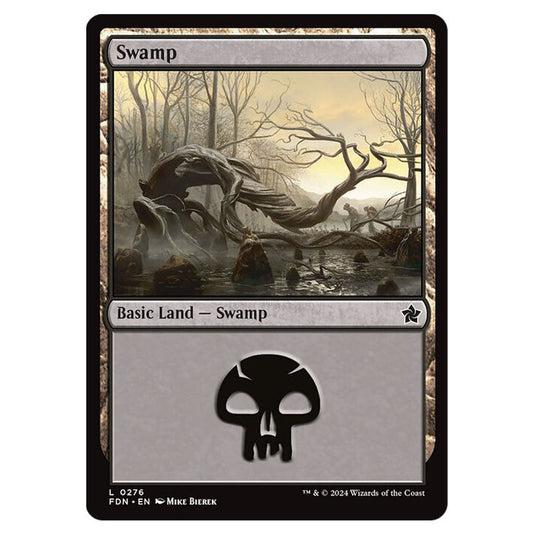 Swamp 0276 card from the Magic The Gathering set Foundations