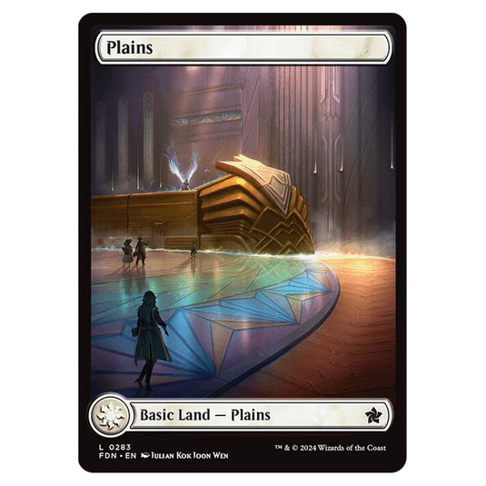 Plains 0283 card from the Magic The Gathering set Foundations