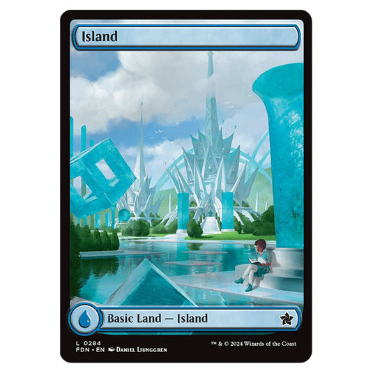 Island 0284 card from the Magic The Gathering set Foundations