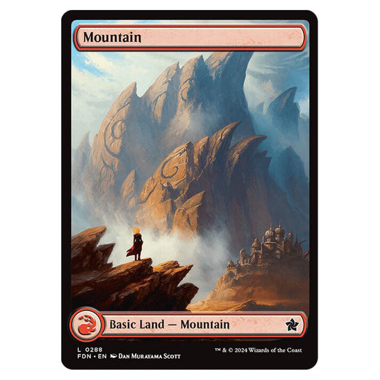 Mountain 0288 card from the Magic The Gathering set Foundations