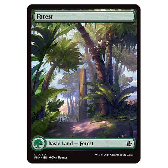Forest 0290 card from the Magic The Gathering set Foundations