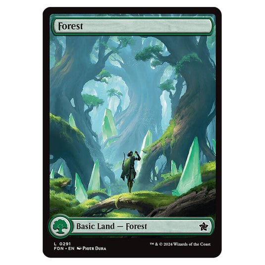 Forest 0291 card from the Magic The Gathering set Foundations