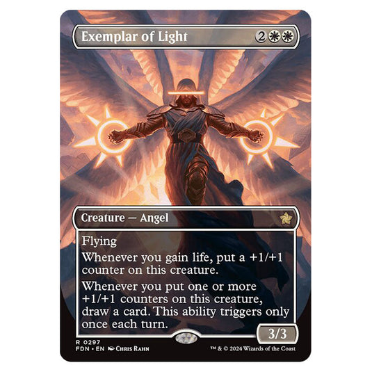 Exemplar of Light 0297 card from the Magic The Gathering set Foundations