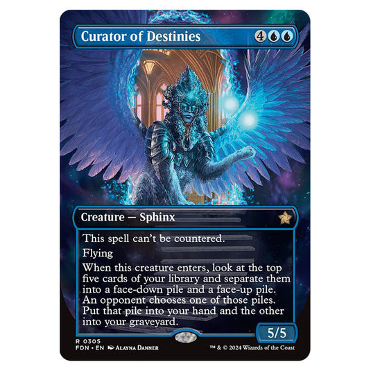 Curator of Destinies 0305 card from the Magic The Gathering set Foundations