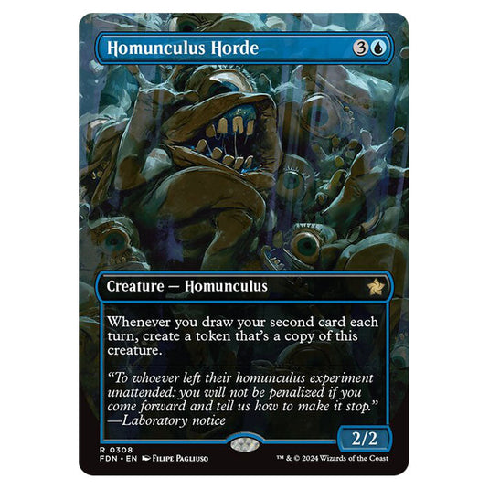 Homunculus Horde 0308 card from the Magic The Gathering set Foundations