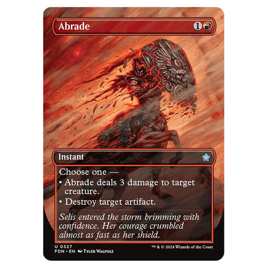 Abrade 0327 card from the Magic The Gathering set Foundations