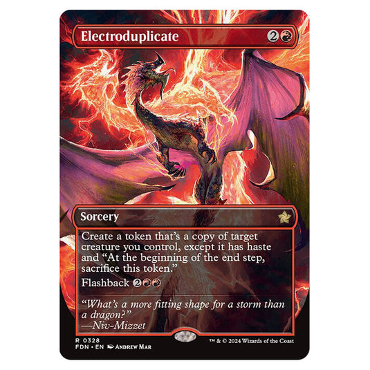 Electroduplicate 0328 card from the Magic The Gathering set Foundations