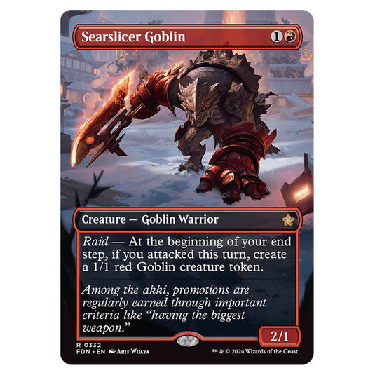 Searslicer Goblin 0332 card from the Magic The Gathering set Foundations