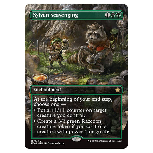 Sylvan Scavenging 0342 card from the Magic The Gathering set Foundations