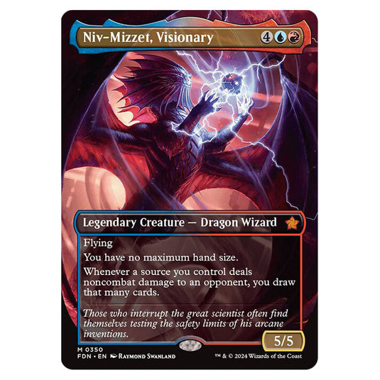 Niv-Mizzet, Visionary 0350 card from the Magic The Gathering set Foundations
