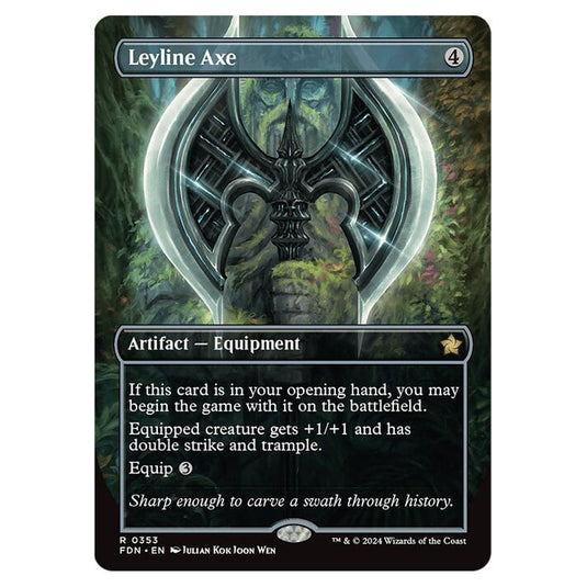 Leyline Axe 0353 card from the Magic The Gathering set Foundations