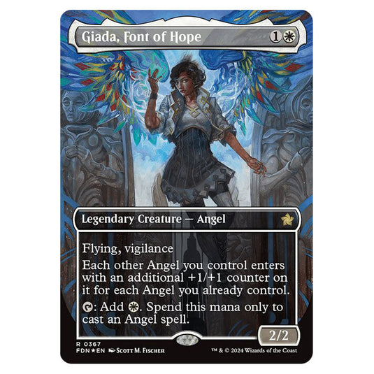 Giada, Font of Hope 0367 card from the Magic The Gathering set Foundations