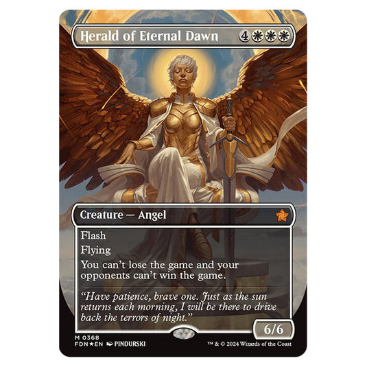 Herald of Eternal Dawn 0368 card from the Magic The Gathering set Foundations
