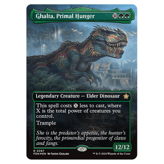 Ghalta, Primal Hunger 0397 card from the Magic The Gathering set Foundations