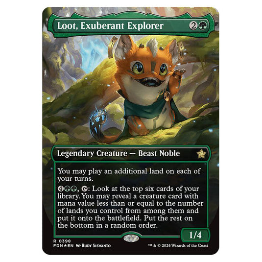 Loot, Exuberant Explorer 0398 card from the Magic The Gathering set Foundations