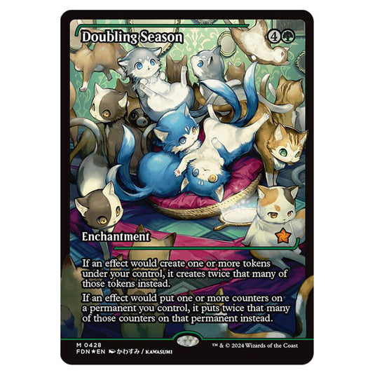 Doubling Season 0428 card from the Magic The Gathering set Foundations