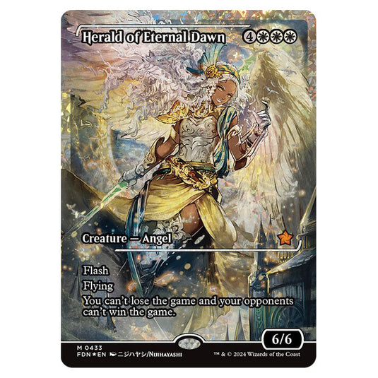 Herald of Eternal Dawn 0433 card from the Magic The Gathering set Foundations