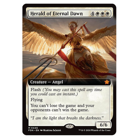 Herald of Eternal Dawn 0446 card from the Magic The Gathering set Foundations