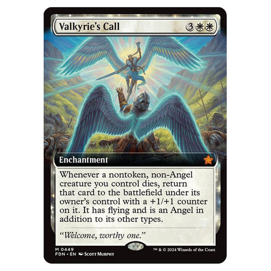 Valkyrie's Call 0449 card from the Magic The Gathering set Foundations