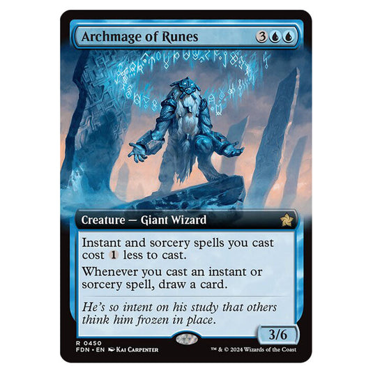 Archmage of Runes 0450 card from the Magic The Gathering set Foundations