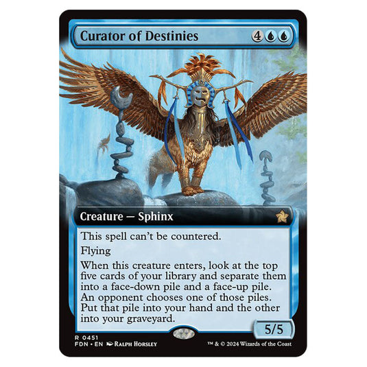 Curator of Destinies 0451 card from the Magic The Gathering set Foundations