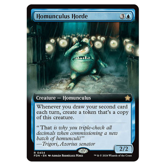 Homunculus Horde 0454 card from the Magic The Gathering set Foundations