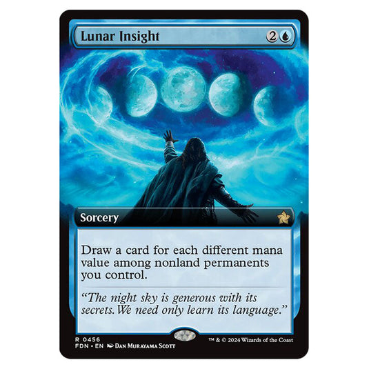 Lunar Insight 0456 card from the Magic The Gathering set Foundations