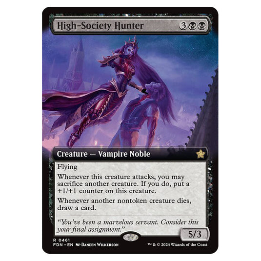 High-Society Hunter 0461 card from the Magic The Gathering set Foundations