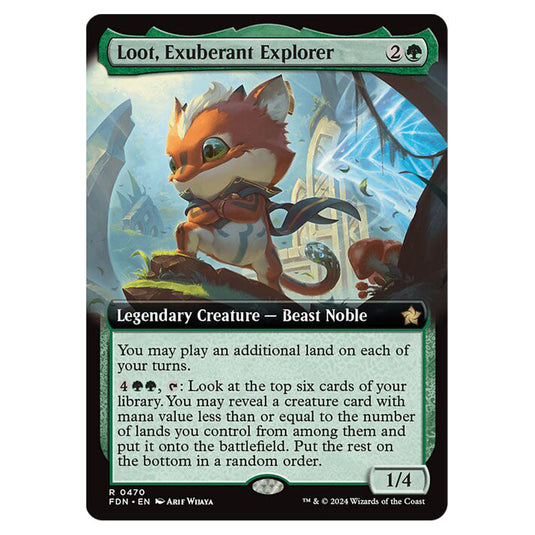 Loot, Exuberant Explorer 0470 card from the Magic The Gathering set Foundations
