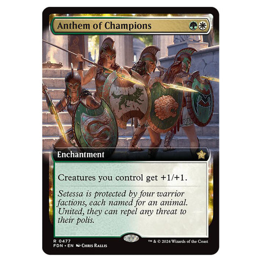 Anthem of Champions 0477 card from the Magic The Gathering set Foundations