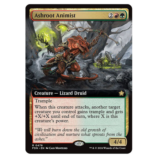 Ashroot Animist 0478 card from the Magic The Gathering set Foundations