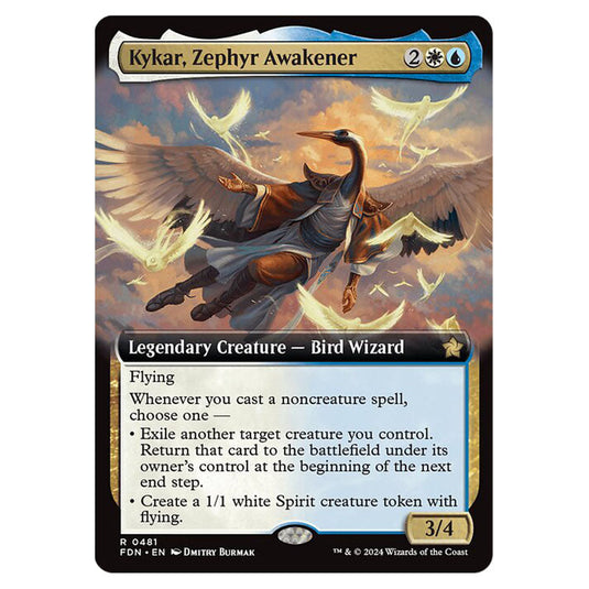 Kykar, Zephyr Awakener 0481 card from the Magic The Gathering set Foundations