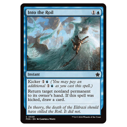Into the Roil 0509 card from the Magic The Gathering set Foundations