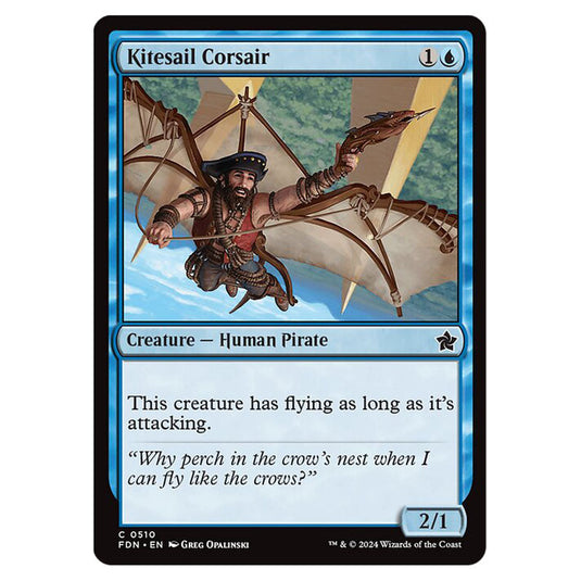 Kitesail Corsair 0510 card from the Magic The Gathering set Foundations
