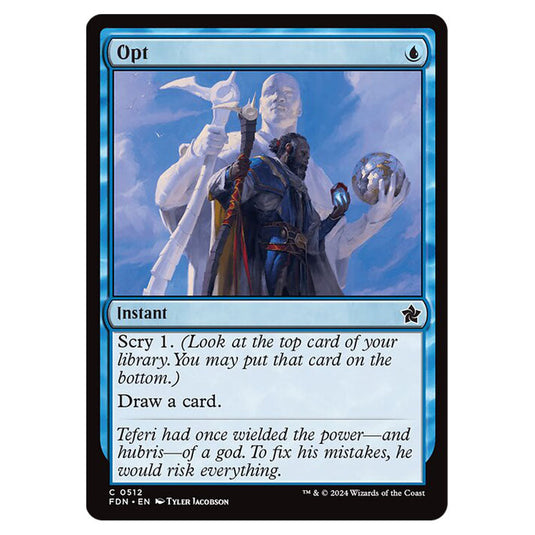 Opt 0512 card from the Magic The Gathering set Foundations