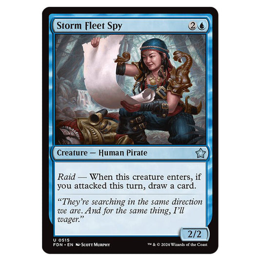 Storm Fleet Spy 0515 card from the Magic The Gathering set Foundations