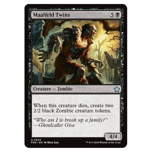 Maalfeld Twins 0523 card from the Magic The Gathering set Foundations