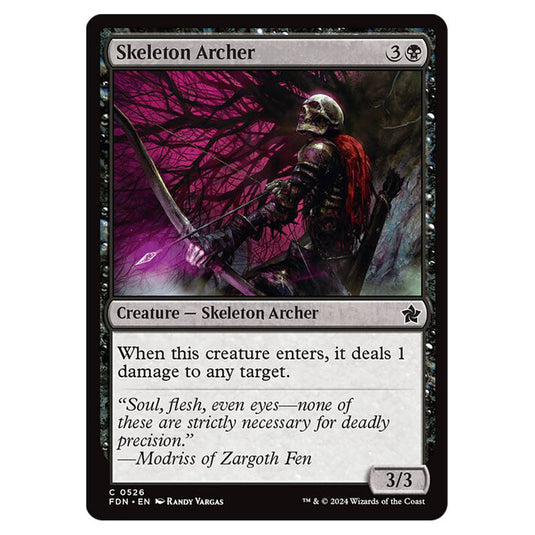 Skeleton Archer 0526 card from the Magic The Gathering set Foundations