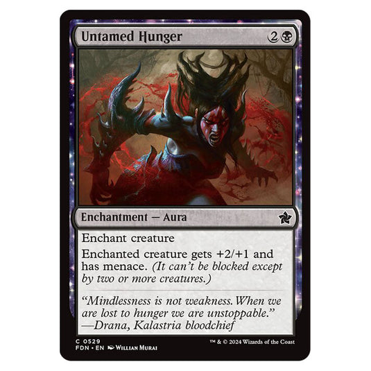 Untamed Hunger 0529 card from the Magic The Gathering set Foundations