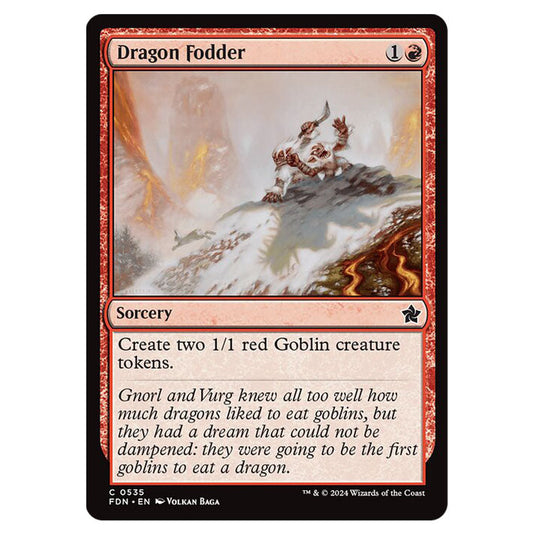 Dragon Fodder 0535 card from the Magic The Gathering set Foundations