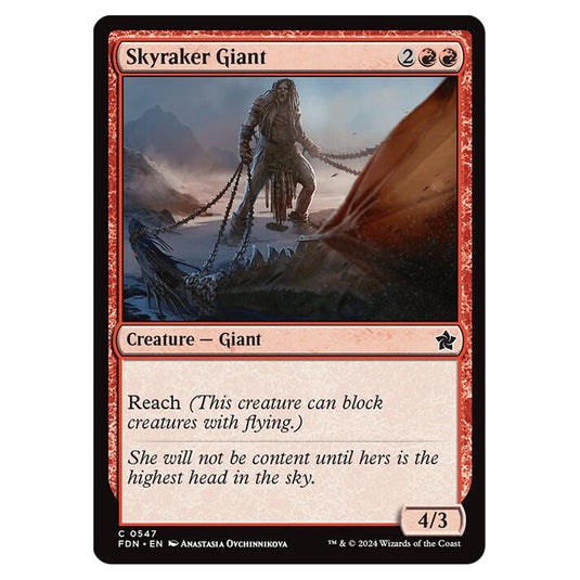 Skyraker Giant 0547 card from the Magic The Gathering set Foundations