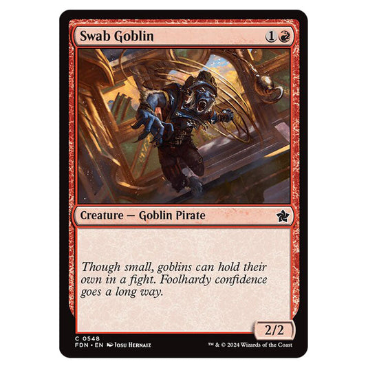 Swab Goblin 0548 card from the Magic The Gathering set Foundations