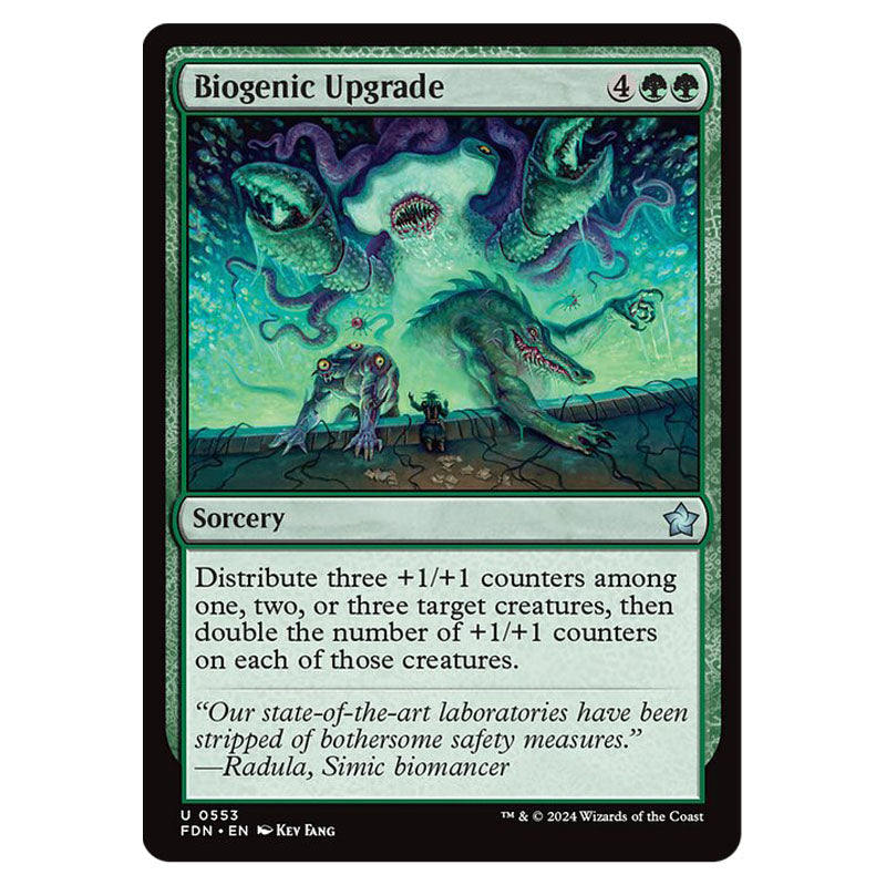 Magic The Gathering - Foundations - Biogenic Upgrade - 0553