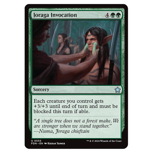 Joraga Invocation 0555 card from the Magic The Gathering set Foundations