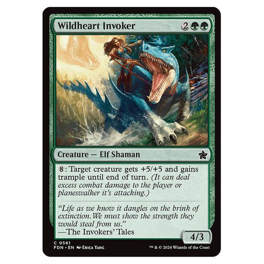 Wildheart Invoker 0561 card from the Magic The Gathering set Foundations