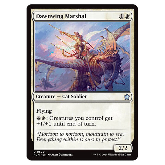 Dawnwing Marshal 0570 card from the Magic The Gathering set Foundations