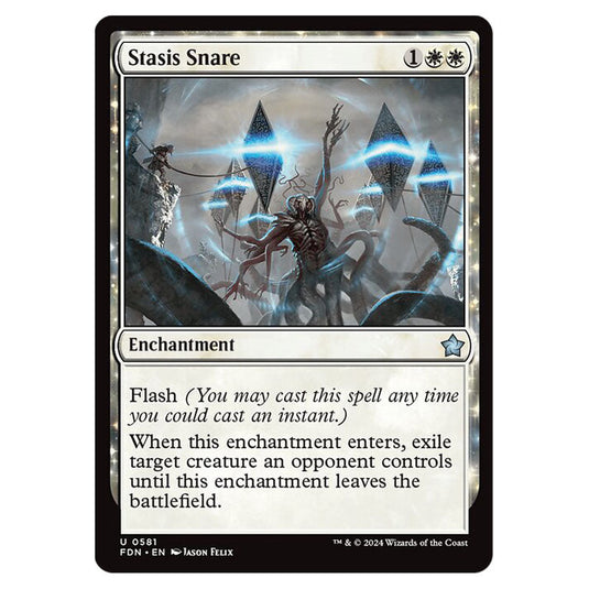 Stasis Snare 0581 card from the Magic The Gathering set Foundations